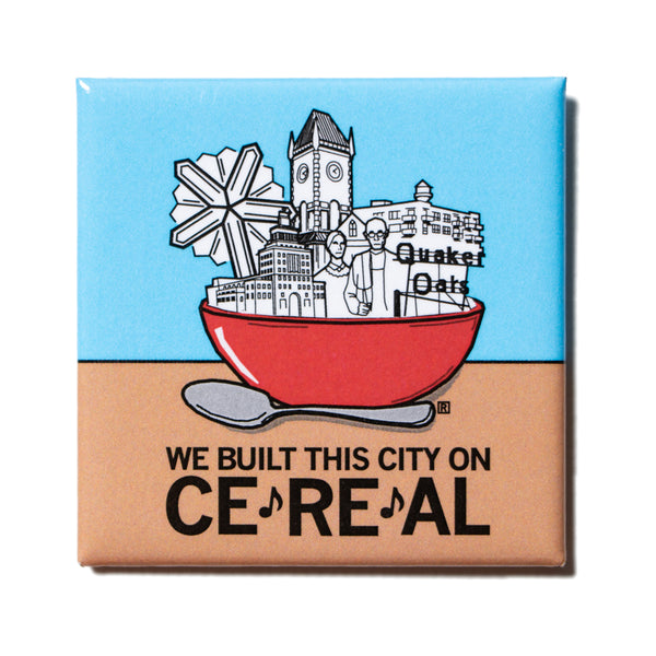 We Built This City Metal Magnet