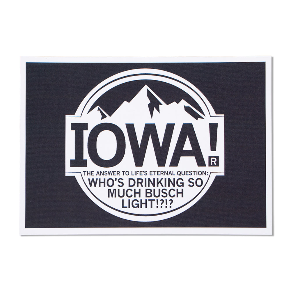 Drink Iowa Beer Magnet/sticker 