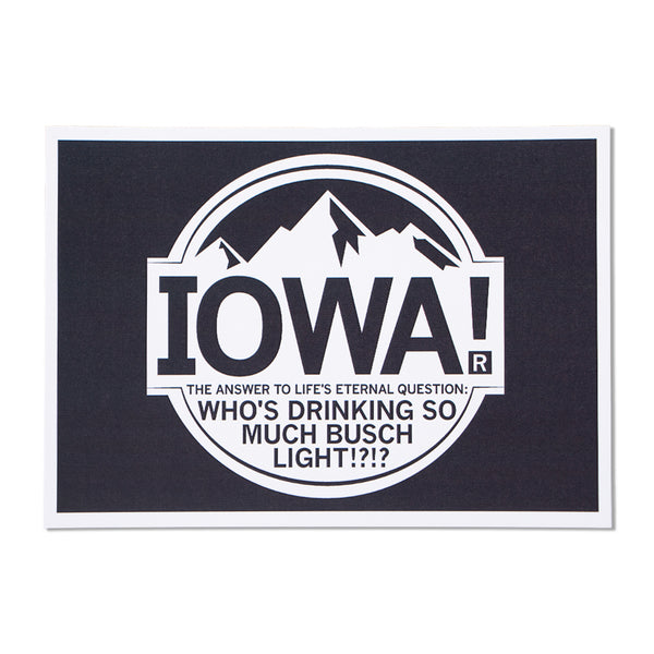 Iowa Light Beer Busch Light Postcard