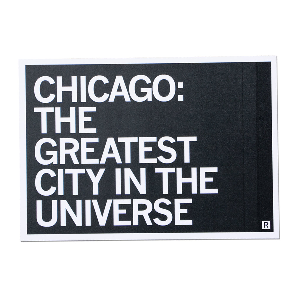 Chicago: Greatest City In The Universe Text Postcard