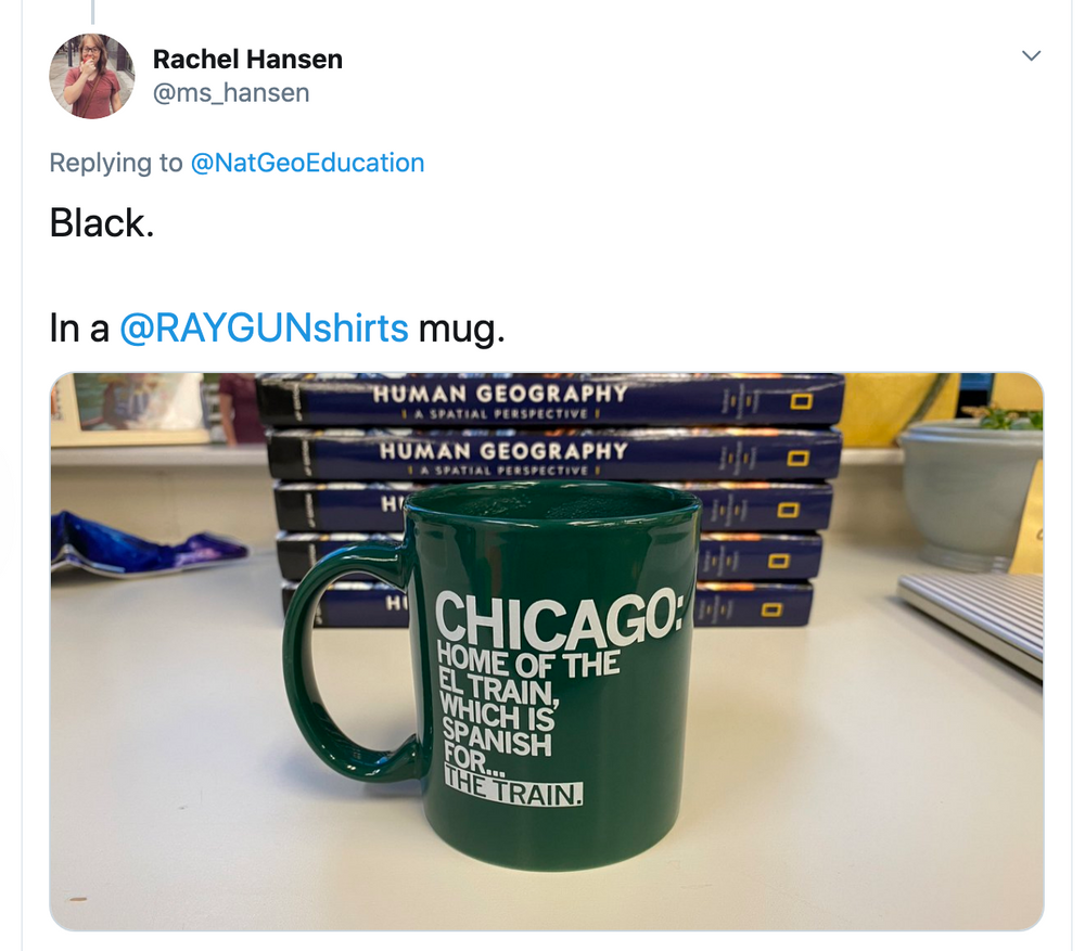 El Train Text Mug