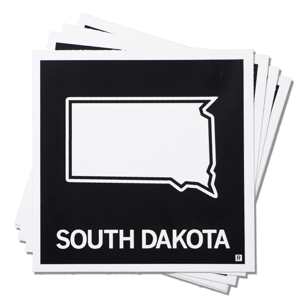 South Dakota State Outline Sticker