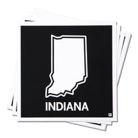 Indiana State Outline Sticker