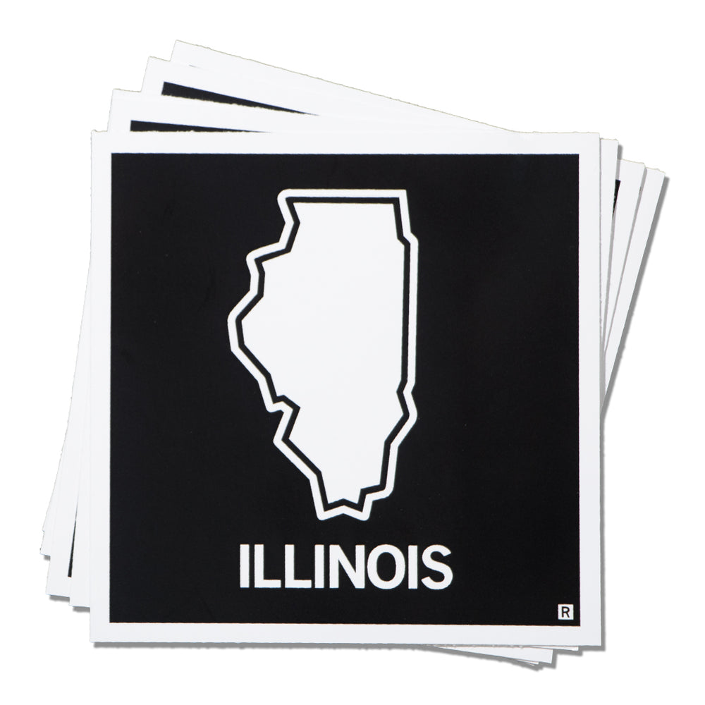 Illinois State Shape Sticker