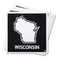 Wisconsin State Outline Sticker