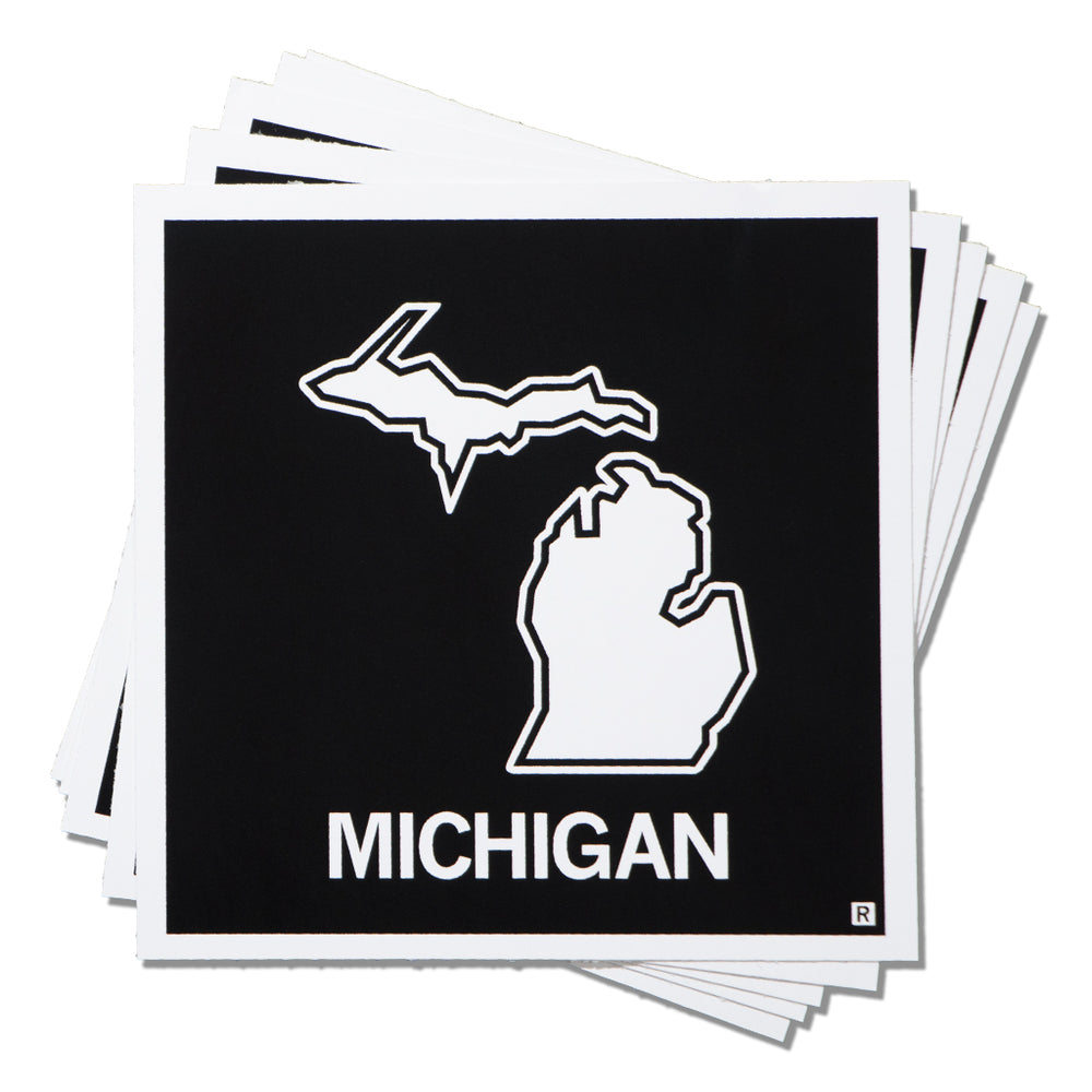 Michigan State Outline Sticker