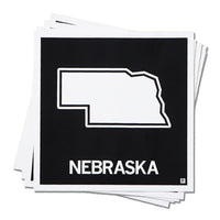 Nebraska State Outline Sticker