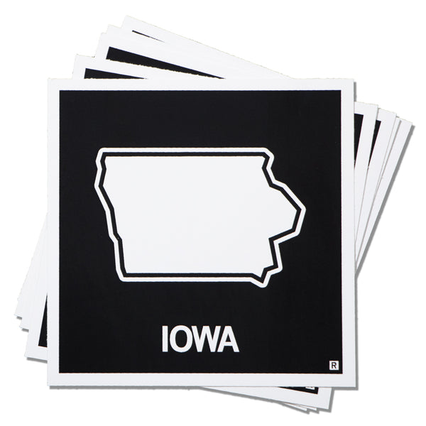 Iowa Outline Sticker – RAYGUN