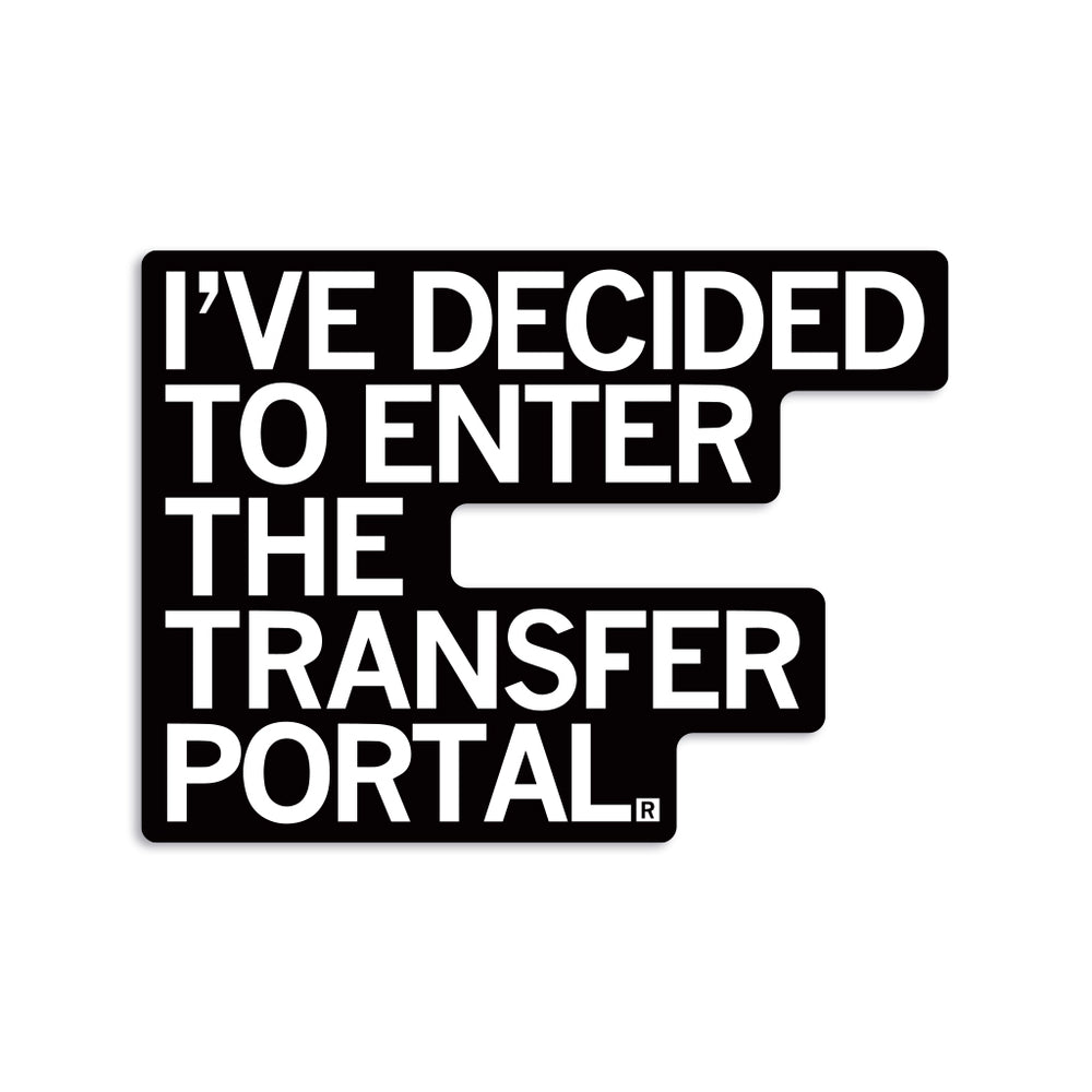 transfer portal sticker, transfer portal, 
