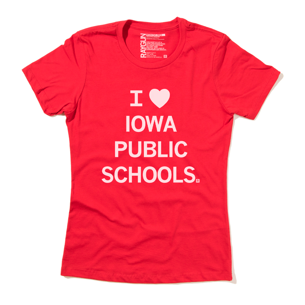 I Love Iowa Public Schools T-Shirt