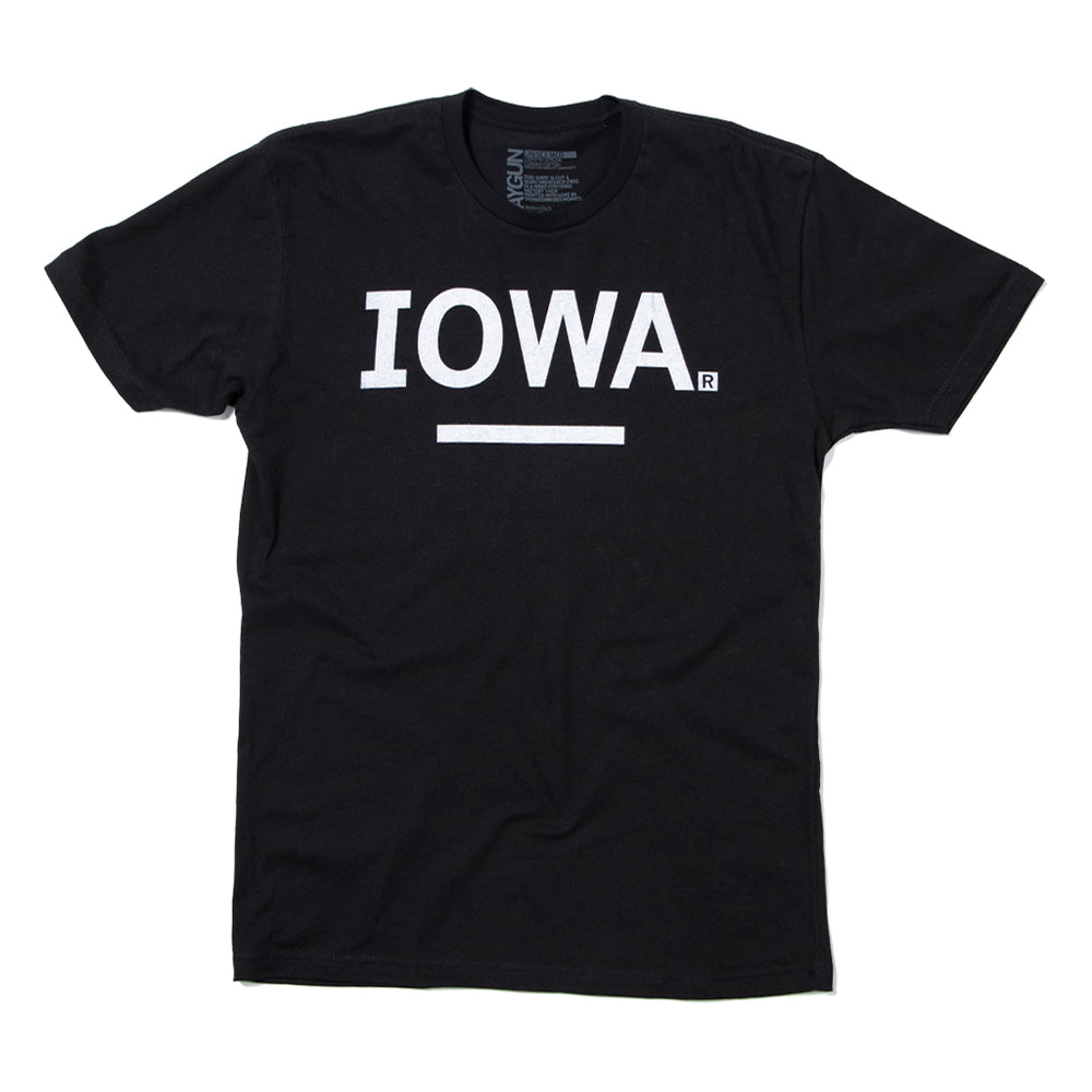 State Logo Iowa Raygun T-Shirt Standard Unisex