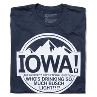 Iowa: Light Beer Raygun T-Shirt Standard Unisex