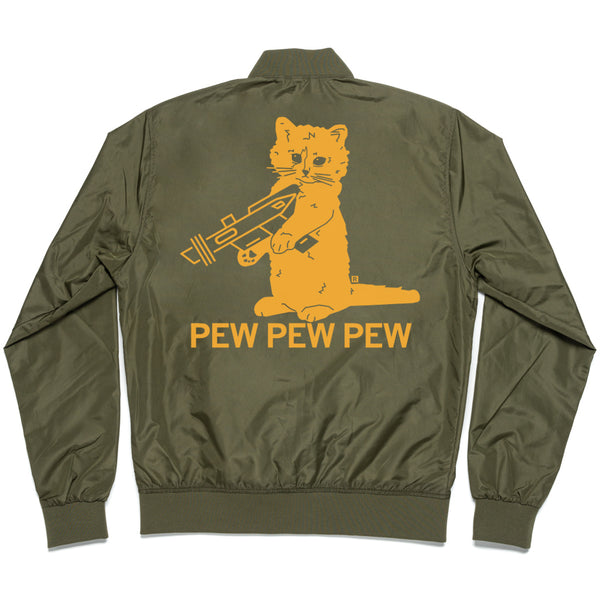 Pew Pew Pew RAYGUN Bomber Jacket