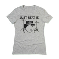 Just Beat It Music Arts Sound Drums Instruments Raygun T-Shirt Standard Unisex Snug