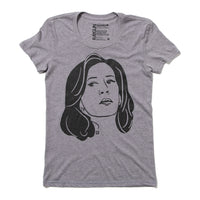Kamala Harris Face Raygun T-Shirt Snug womens