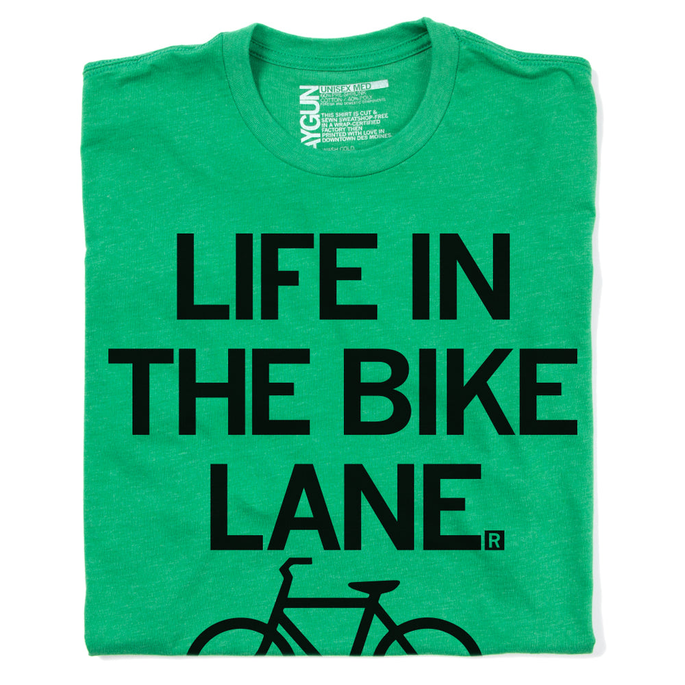 Life in the Bike Lane Raygun T-shirt Standard Unisex