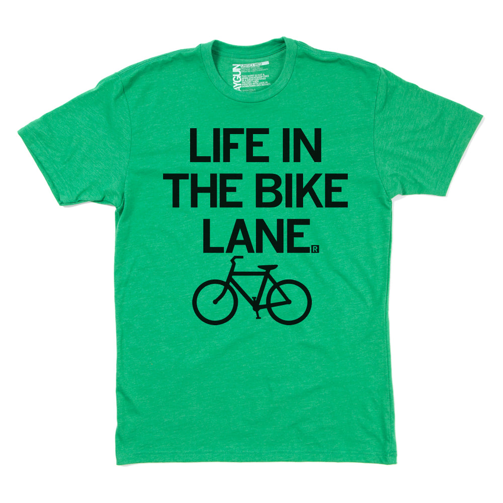 Life in the Bike Lane Raygun T-shirt Standard Unisex