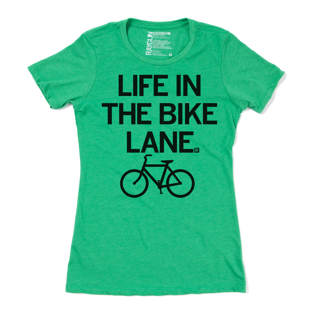 Life in the Bike Lane Raygun T-shirt snug womens