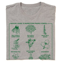 Midwestern Flowers Raygun T-Shirt Nature Prairie Environment Standard Snug Unisex Midwest