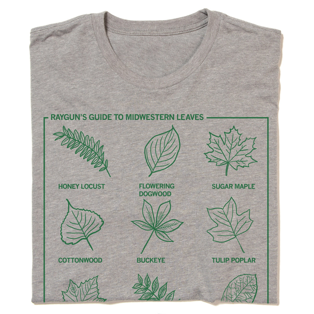 Midwestern Leaves Nature Environment Midwest Raygun T-Shirt Standard Snug Unisex