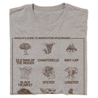 Midwestern Mushrooms Midwest Nature Mushroom Environment Prairie Raygun T-Shirt Standard Snug Unisex