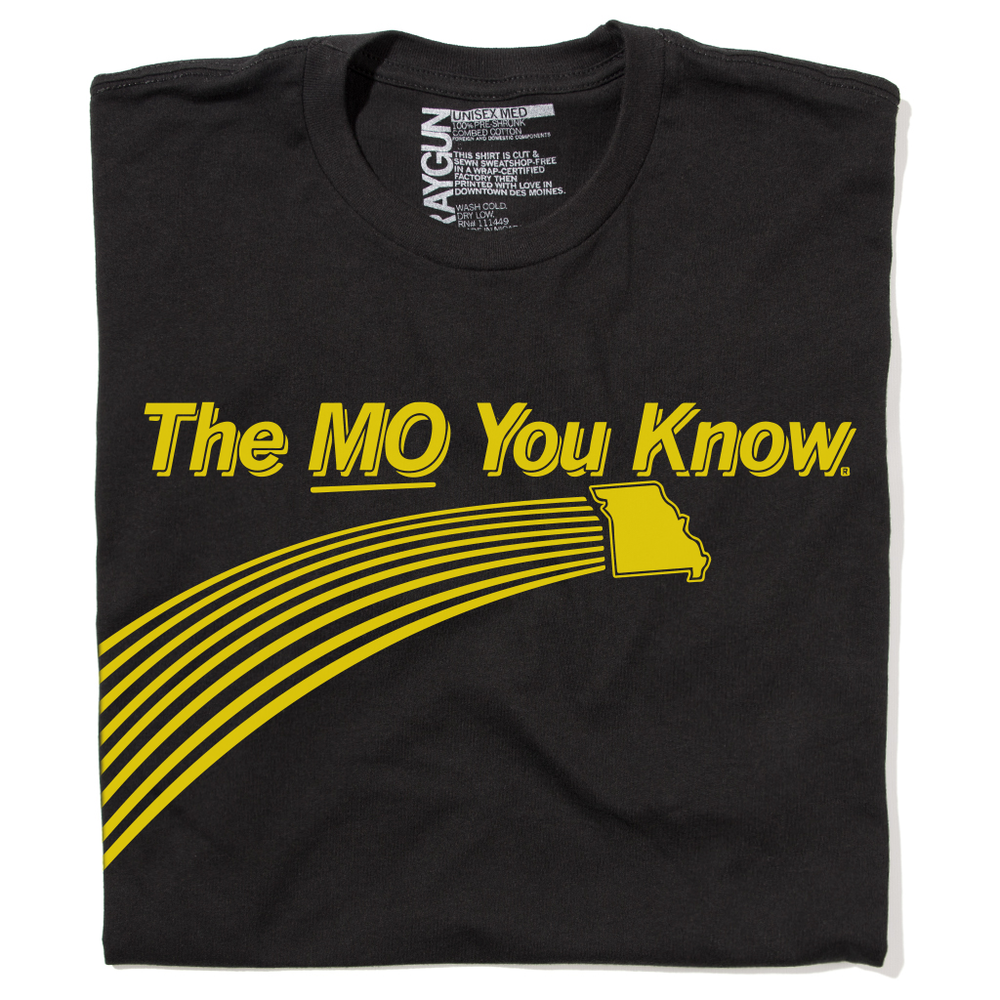 The Mo You Know Missouri More Midwest Black Gold State Raygun Standard Unisex Snug T-Shirt