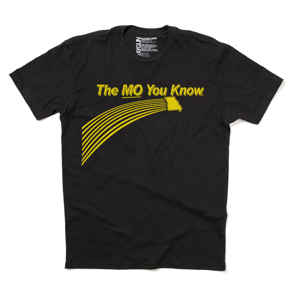 The Mo You Know Missouri More Midwest Black Gold State Raygun Standard Unisex Snug T-Shirt