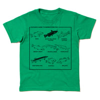 Midwestern Fish Kids Nature Environment Midwest Raygun T-Shirt Standard Unisex