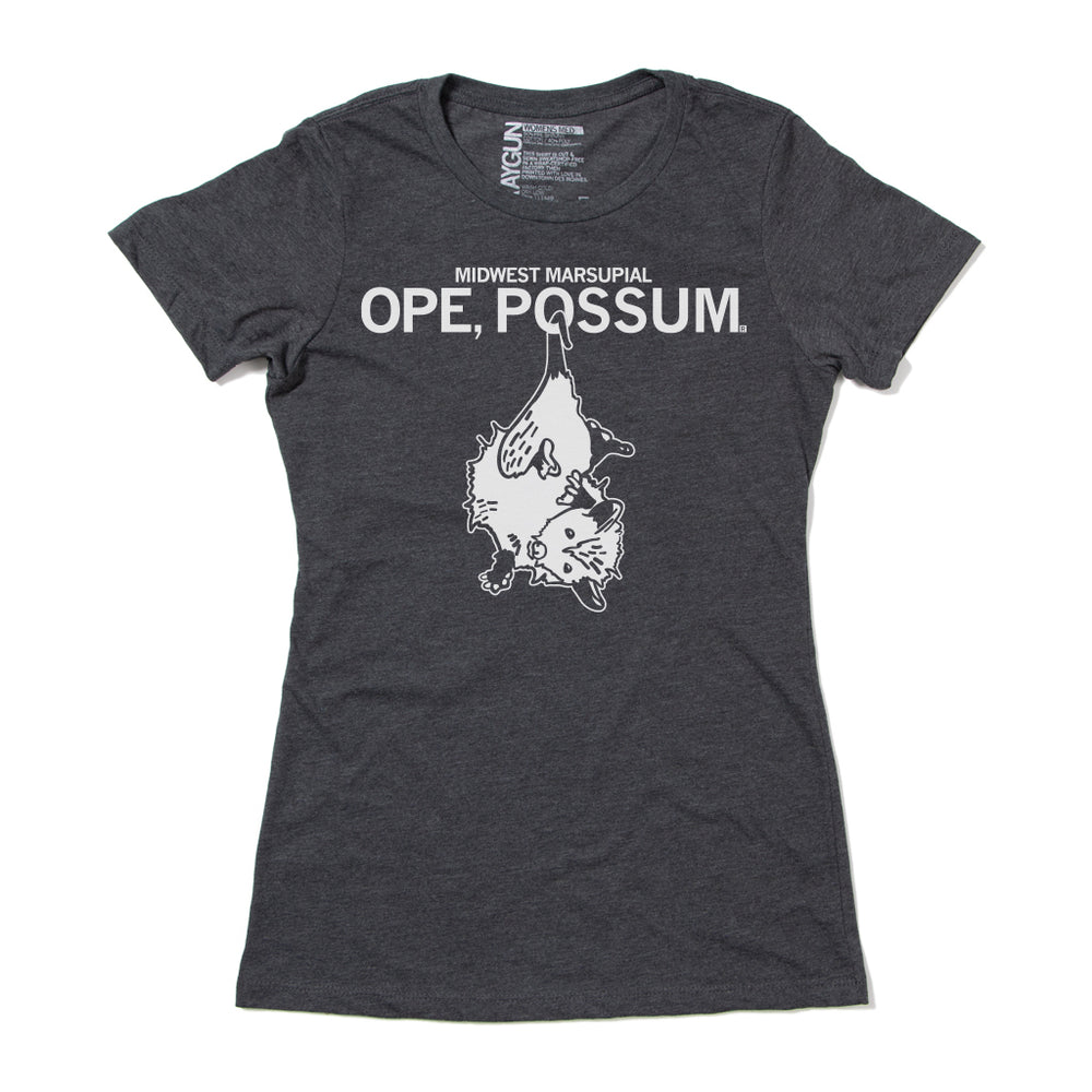 Midwestern Marsupial Ope, Possum Charcoal Nature White Animals Enviornment Midwest Raygun Standard Snug Unisex