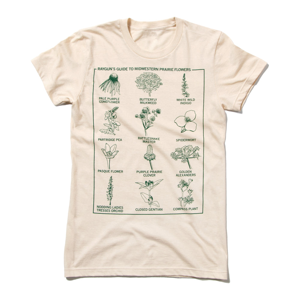 Midwestern Prairie Flowers Raygun T-Shirt Snug Womens