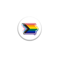 Iowa Progress Pride Flag 1" Button