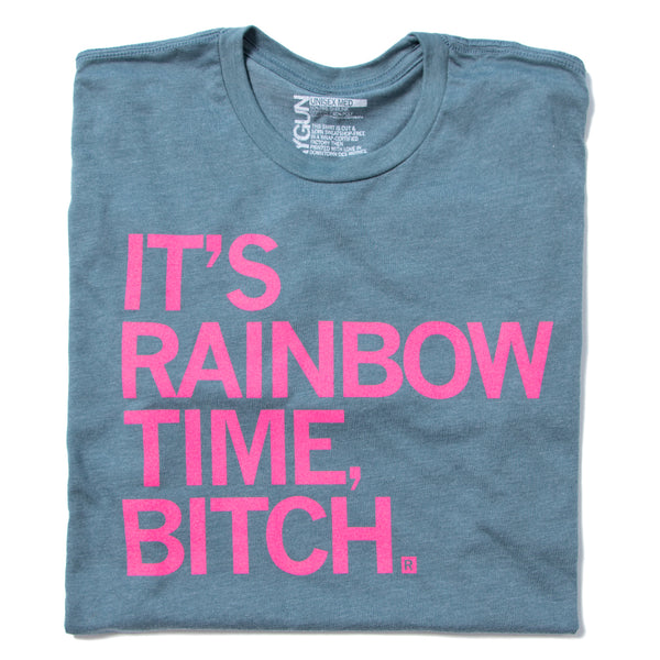 Rainbow Time Raygun T-Shirt Standard Unisex