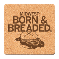 Midwest: Born & Raised Cork Coaster
