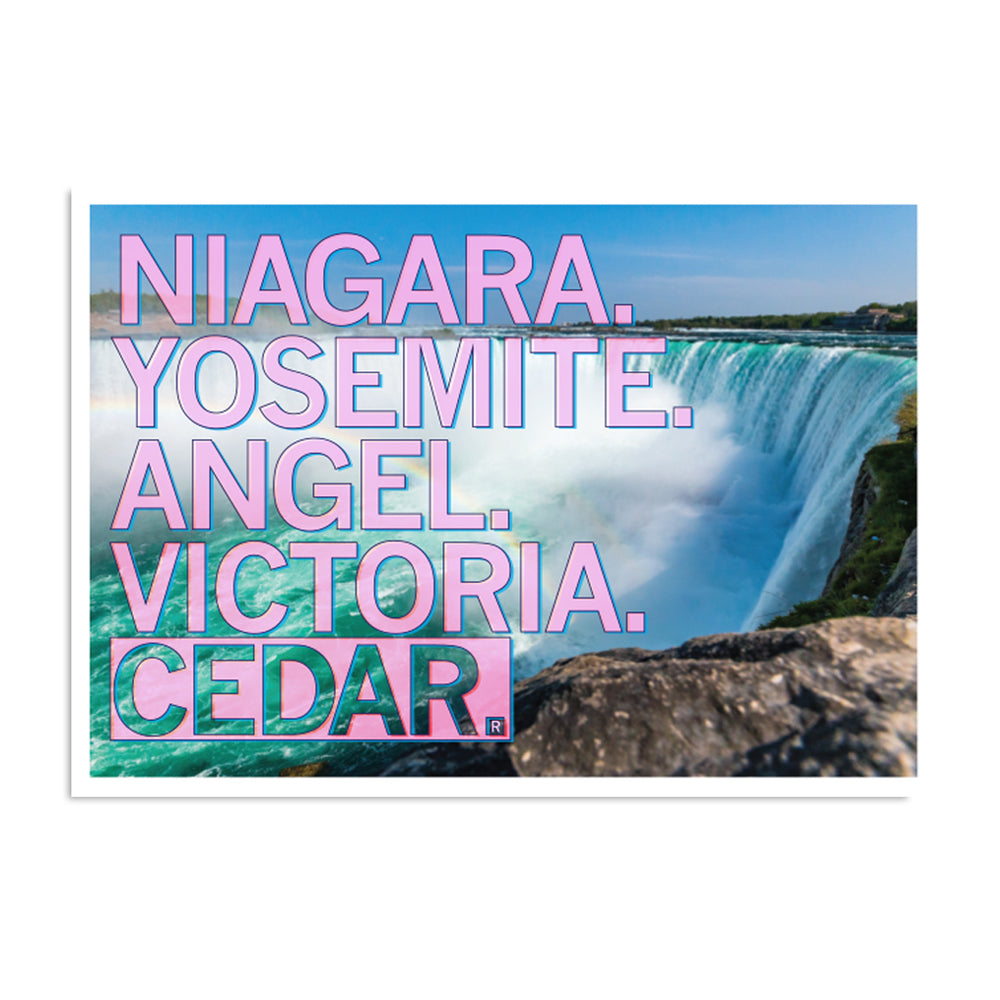 Niagara Cedar Falls Postcard