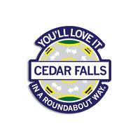 Cedar Falls Roundabout Way Sticker