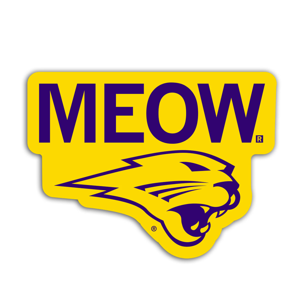 UNI Panthers Meow Die-Cut Sticker