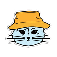 Bucket Hat Gary Cat Die-Cut Sticker