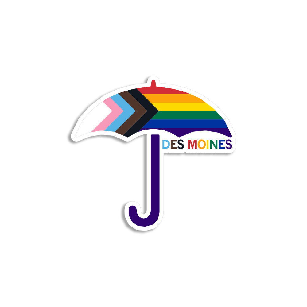 DM Umbrella Progress Pride Flag Die-Cut Sticker