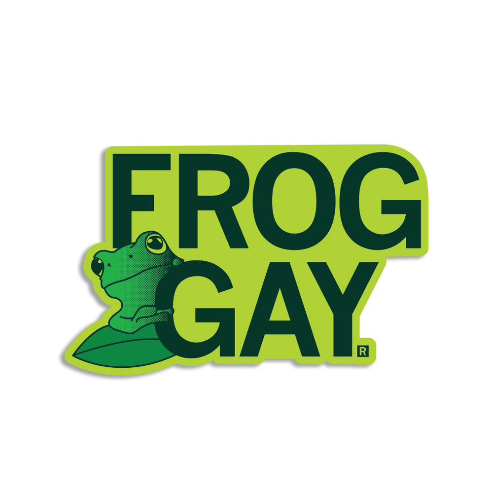 Frog Gay Die-Cut Sticker