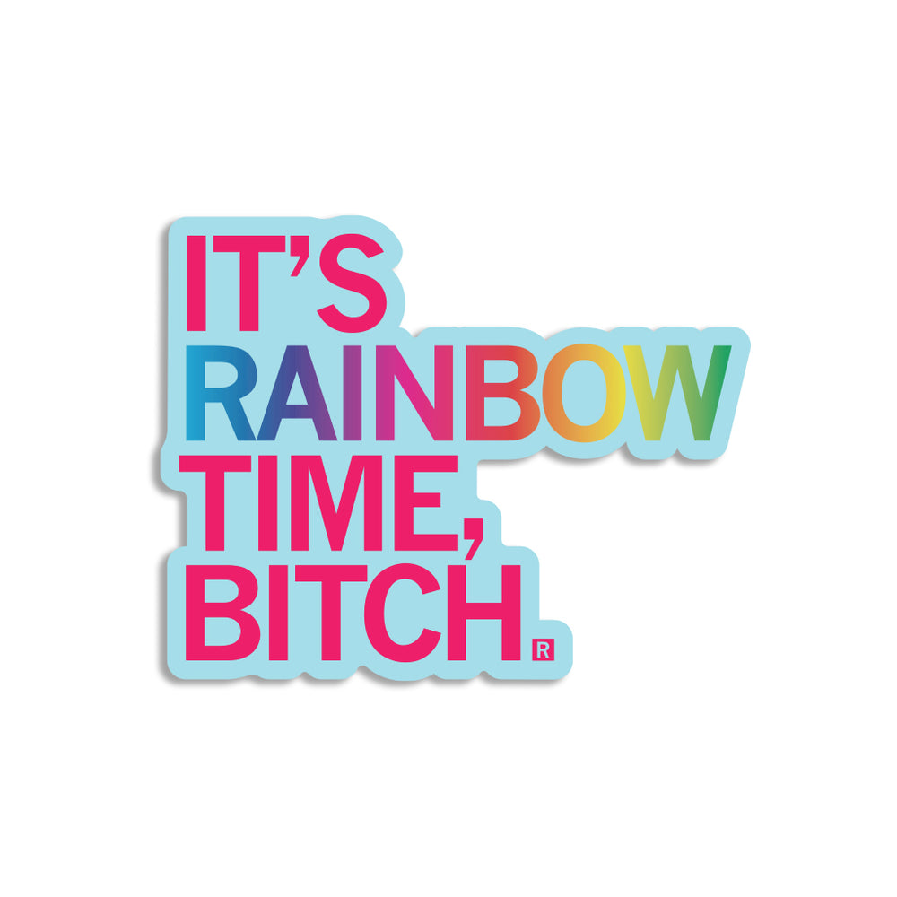 Rainbow Time Die-Cut Sticker