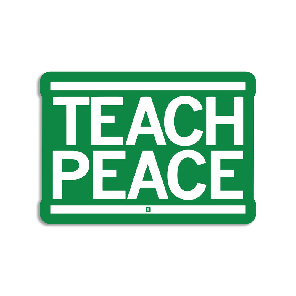 Teach Peace Die-Cut Sticker