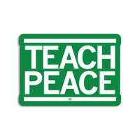Teach Peace Die-Cut Sticker