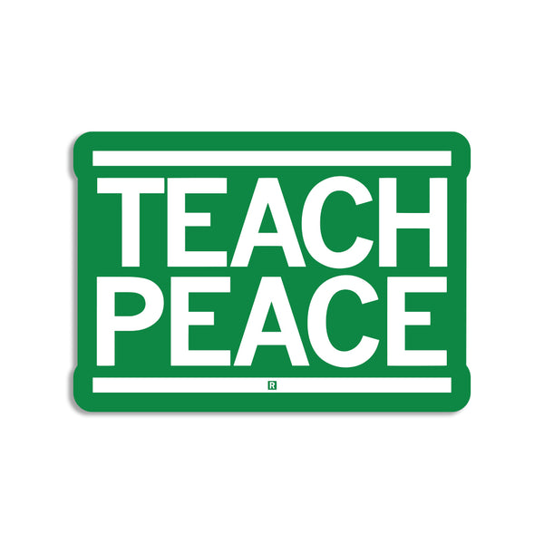 Teach Peace Die-Cut Sticker