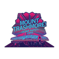 Mt. Trashmore Vaporwave Die-Cut Sticker