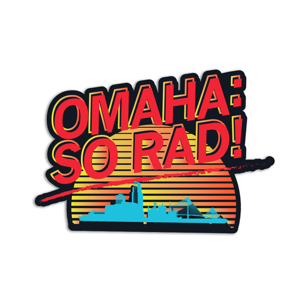 Omaha: So Rad Die-Cut Sticker