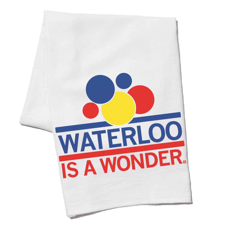 Waterloo is a wonder Kitchen Towel Iowa Bread