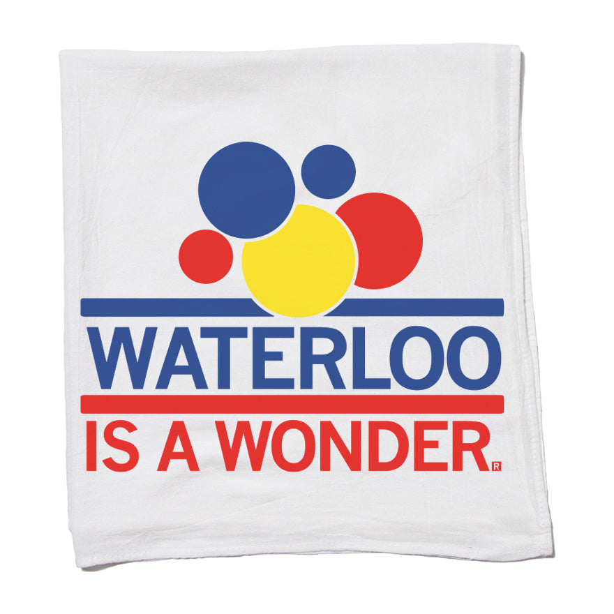 Waterloo is a wonder Kitchen Towel Iowa Bread