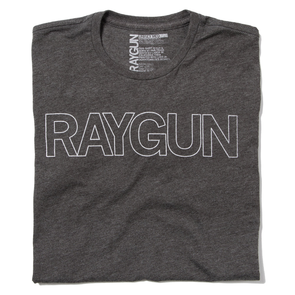 RAYGUN Text Logo Outline T-Shirt Standard Unisex