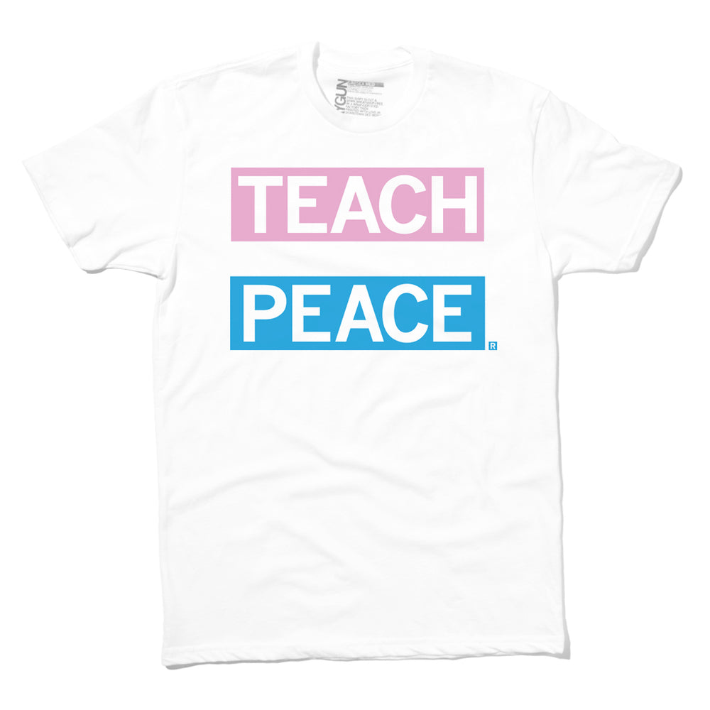 Teach Peace Trans Flag T-Shirt