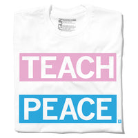 Teach Peace Trans Flag T-Shirt